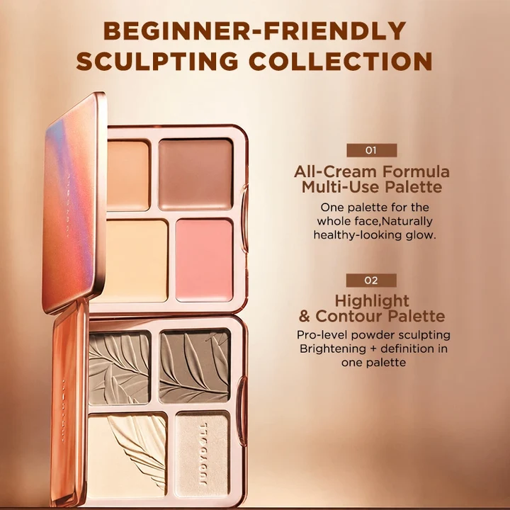 2 IN 1 Highlighter Contour Palette