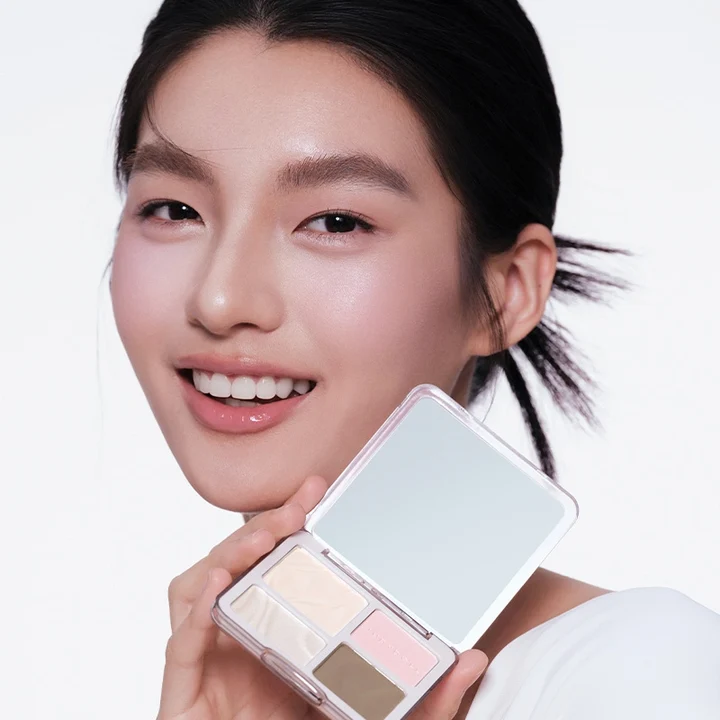 2 IN 1 Highlighter Contour Palette