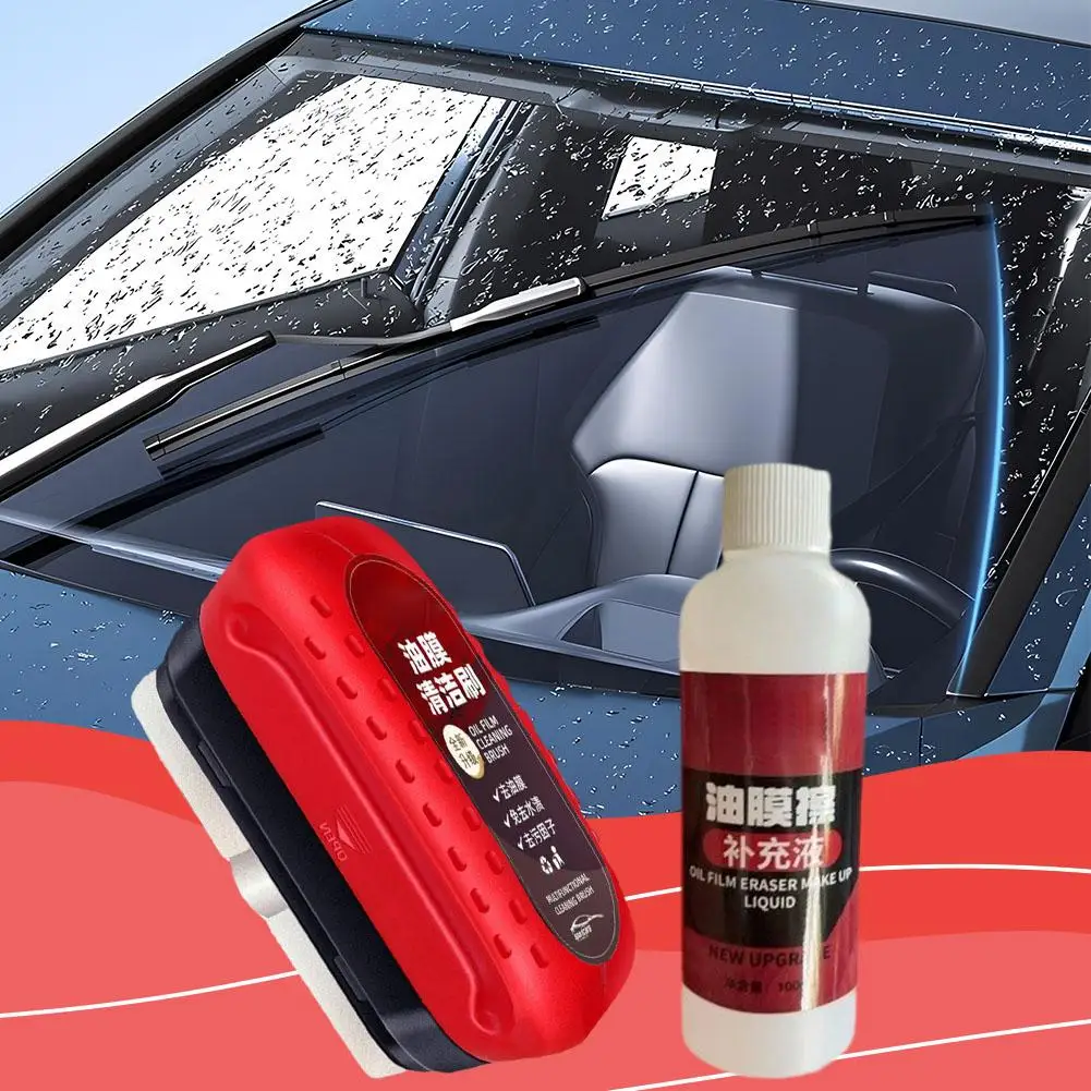 Car Glass Cleaner Brush For Car Windshield Oil Film Cleaner