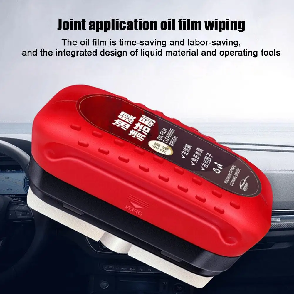 Car Glass Cleaner Brush For Car Windshield Oil Film Cleaner
