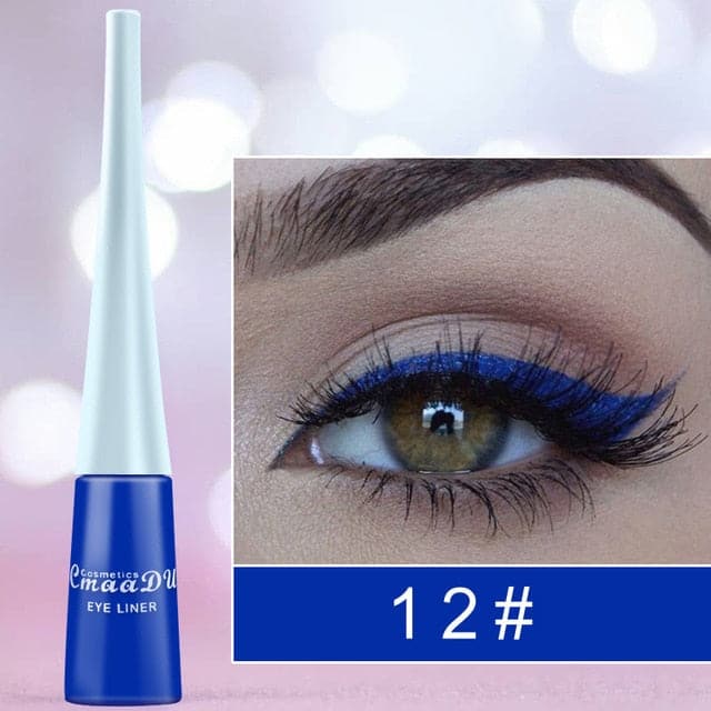 Colorful Liquid Eyeliner Blue Waterproof Long Lasting Diamond Matte Eyeliner Gel Cosmetics