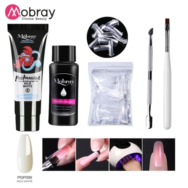 Acrylic Building LED Nail Gel Polish Polygels Poly Nail Gel Manicure Set