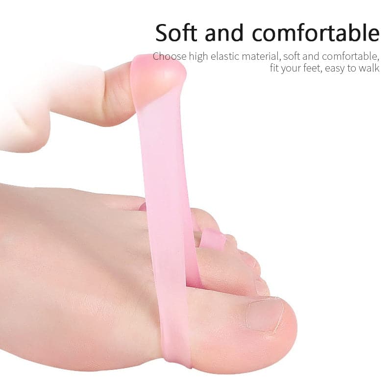 Toe Separator Bone Corrector Straightener Silicone Gel Foot Fingers Protector Bunion Adjuster Feet Massager Foot Care Tool